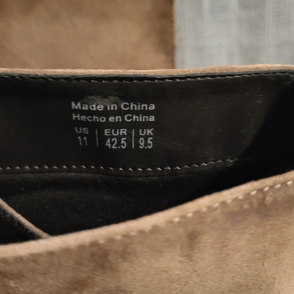 Ladies Boots  Taupe Lace Up Microfibre Ankle Boot 11 - Picture 7 of 9